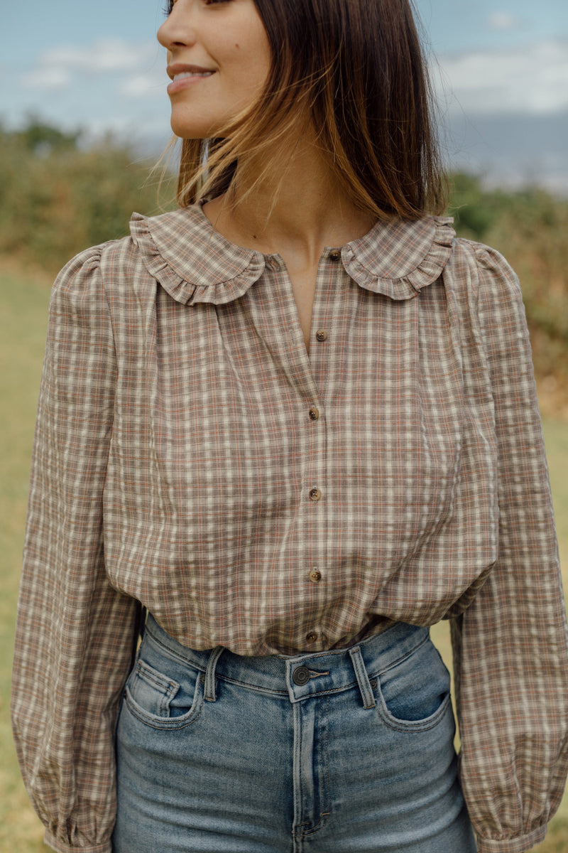 Autumn Springs Blouse - Plaid