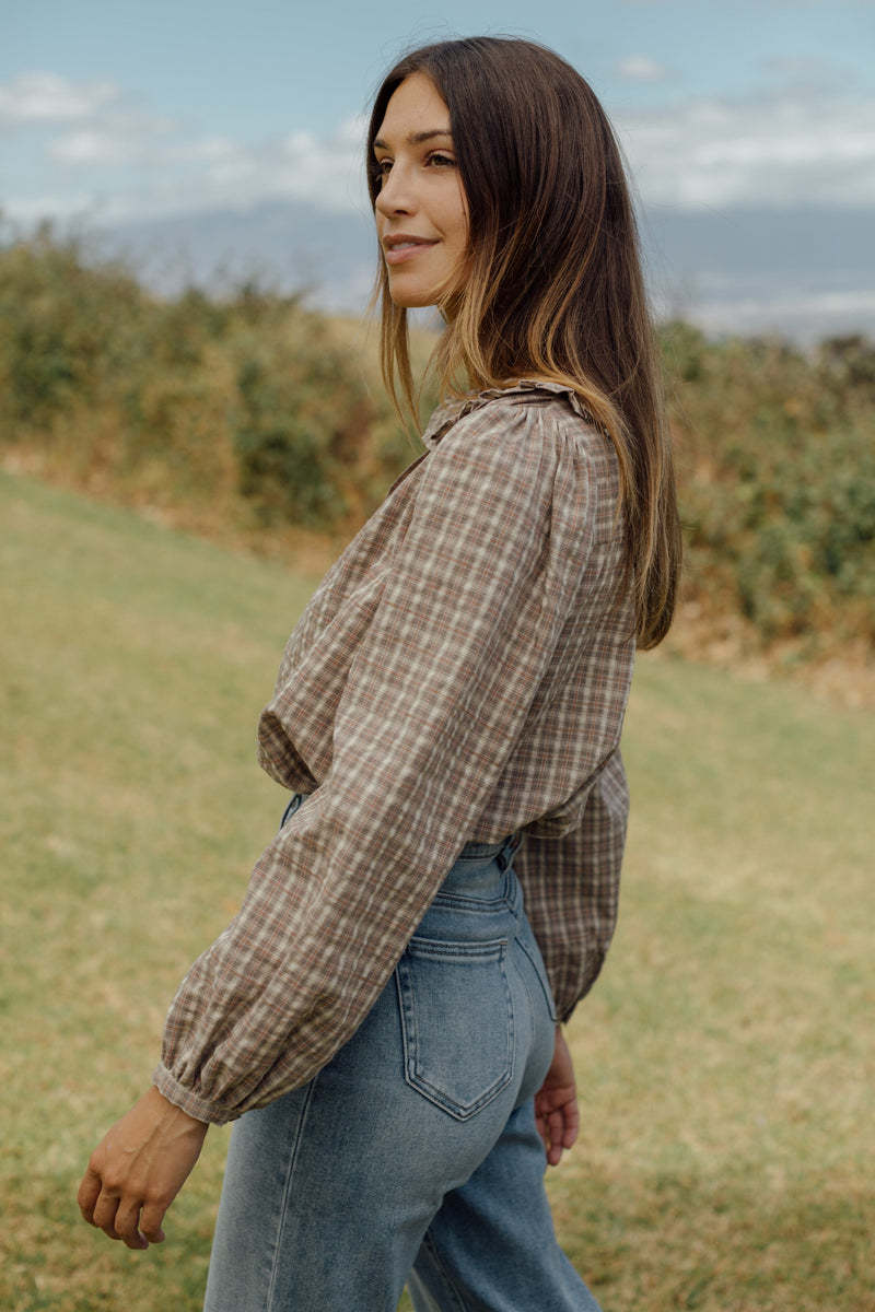 Autumn Springs Blouse - Plaid