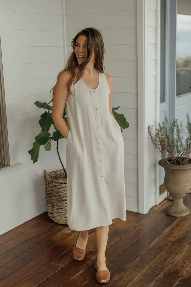 Portland Dress - Greige
