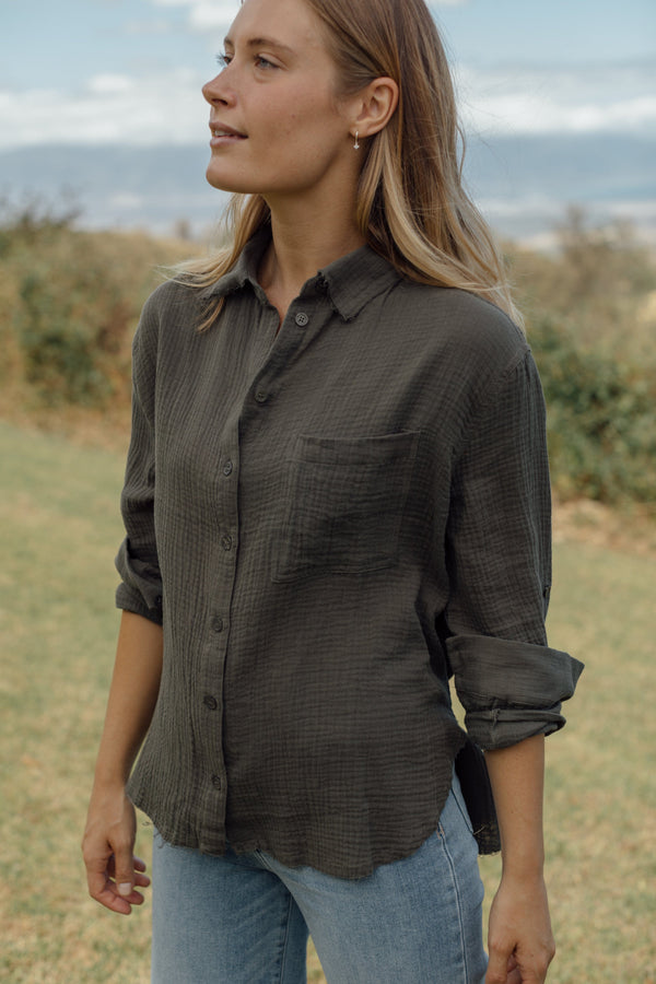 Olympia Button Down