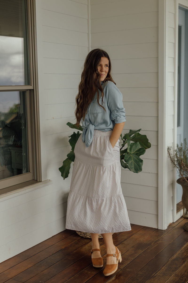 Elizabeth Gingham Skirt
