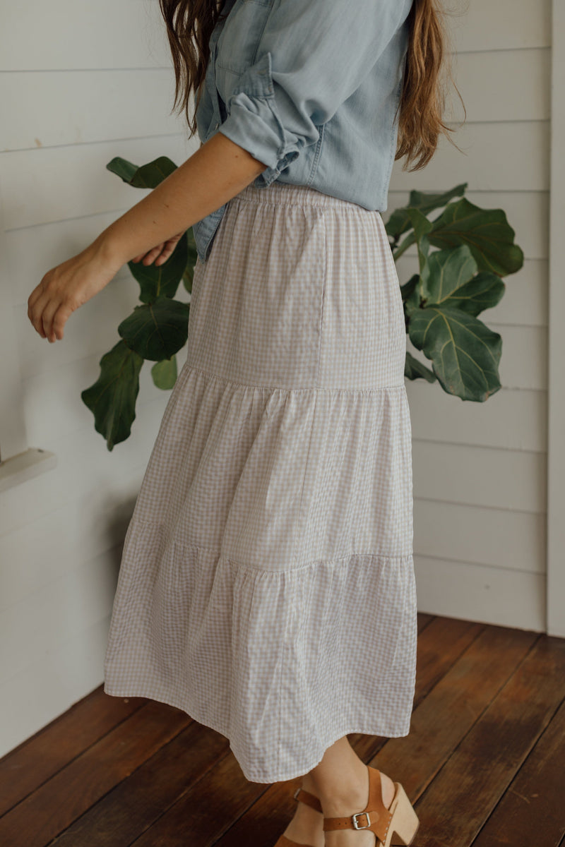 Elizabeth Gingham Skirt