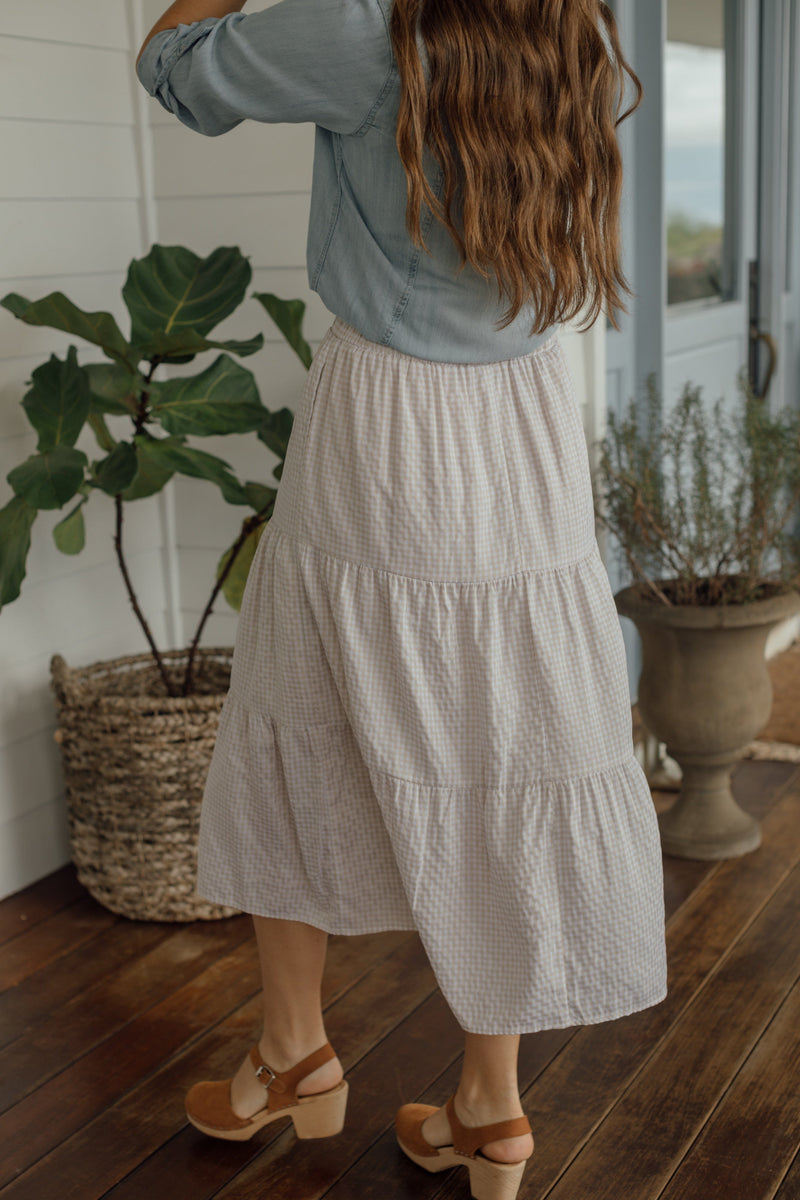 Elizabeth Gingham Skirt
