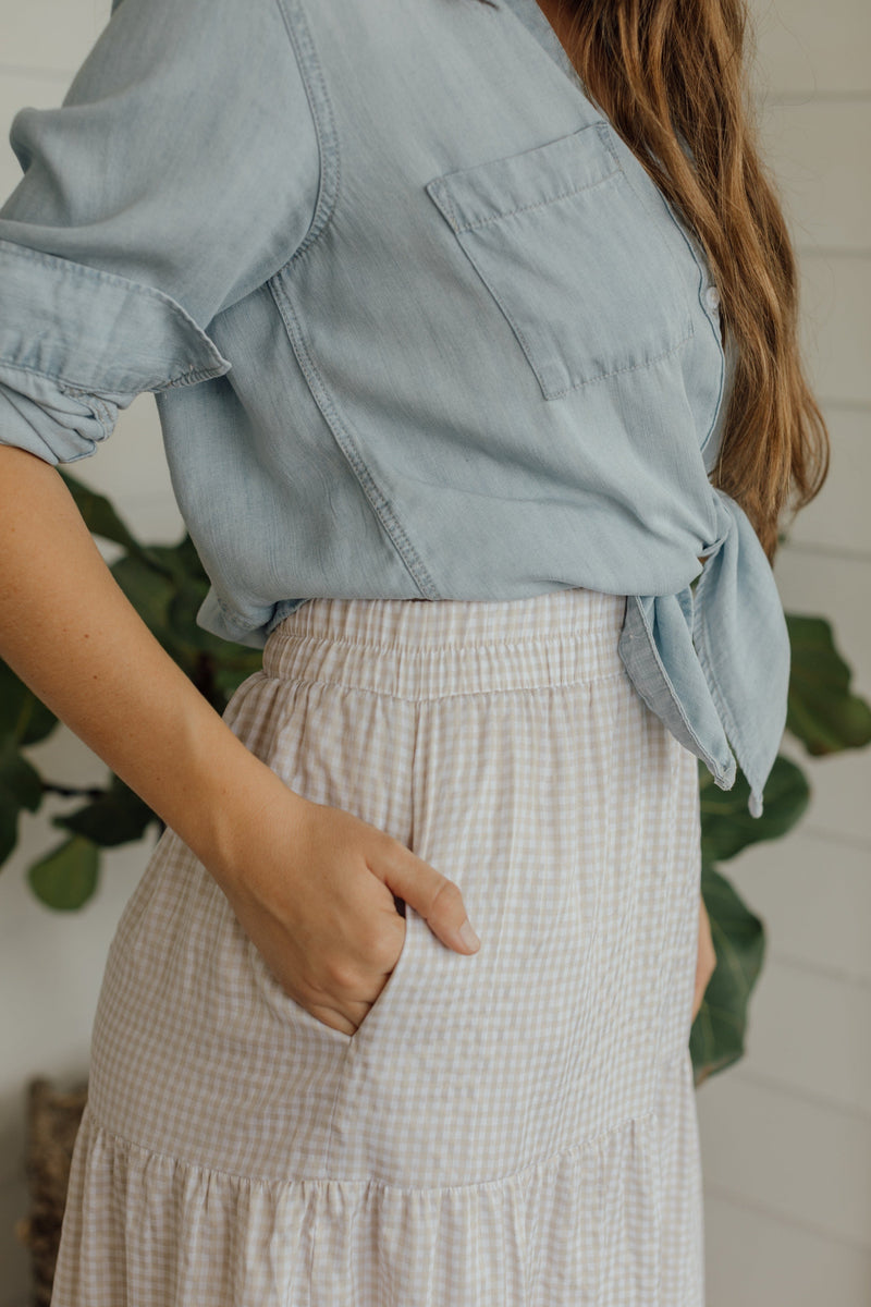 Elizabeth Gingham Skirt