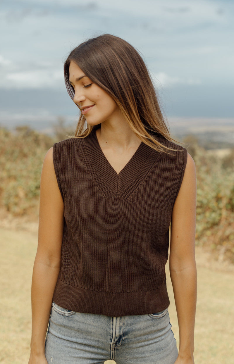 Abington Vest - Brown