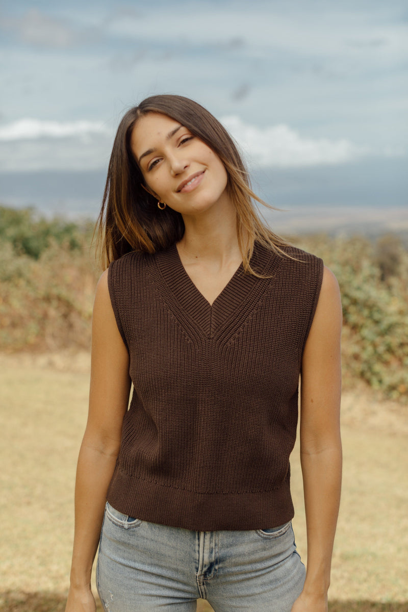 Abington Vest - Brown