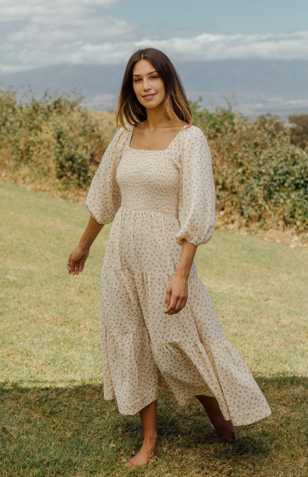 Vermont Dress - Rose Floral