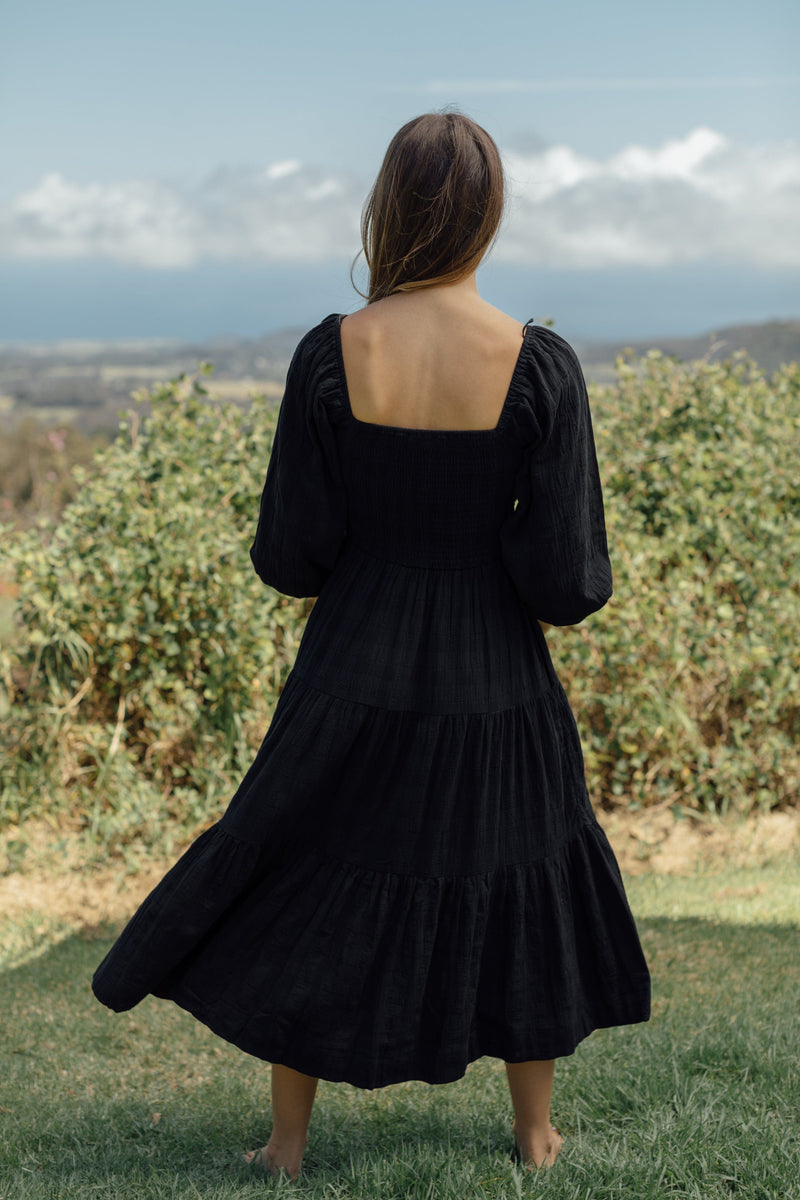 Vermont Dress - Black Gingham