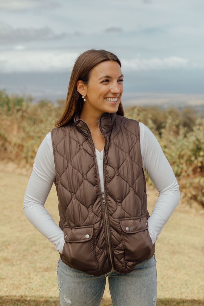 Switzerland Vest - Dark Chocolate