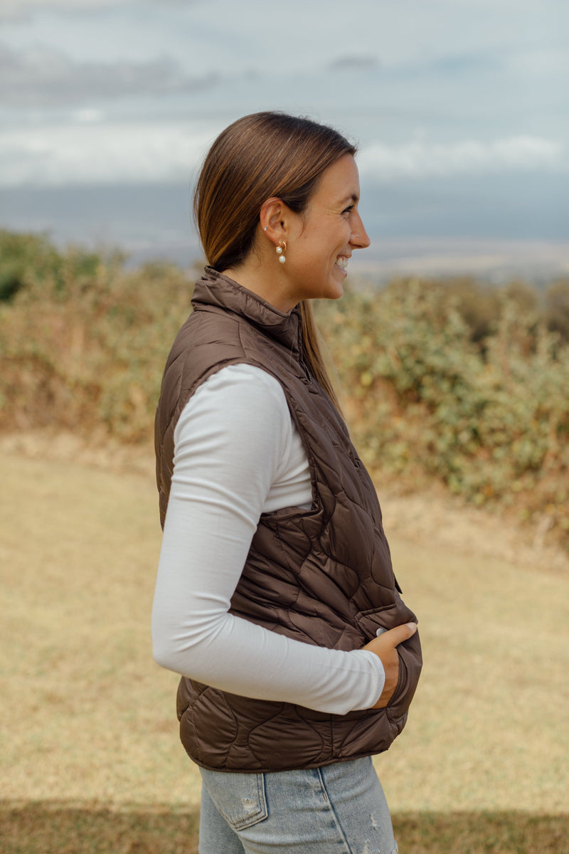 Switzerland Vest - Dark Chocolate