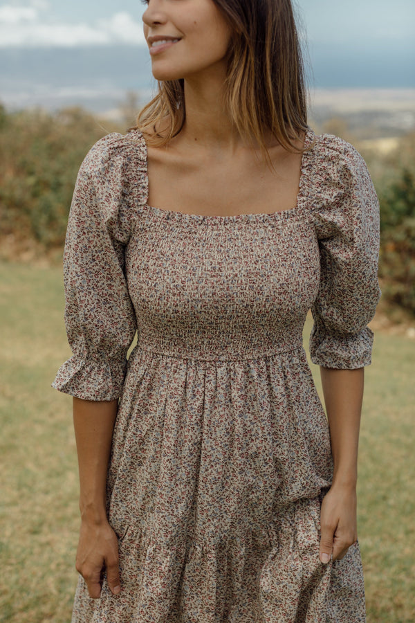 Ashland Dress - Cottage Floral
