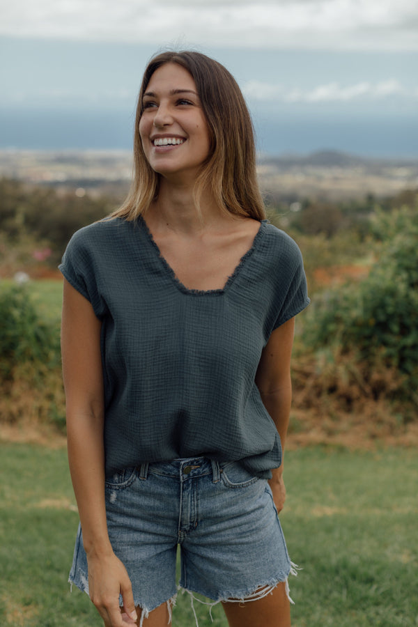 Springfield Top - Blue
