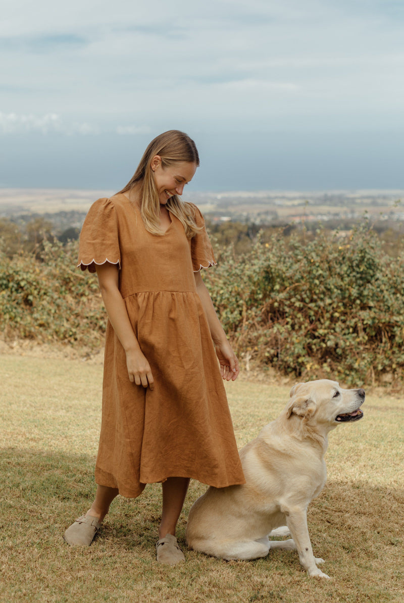 Dakota Dress - Hazelnut