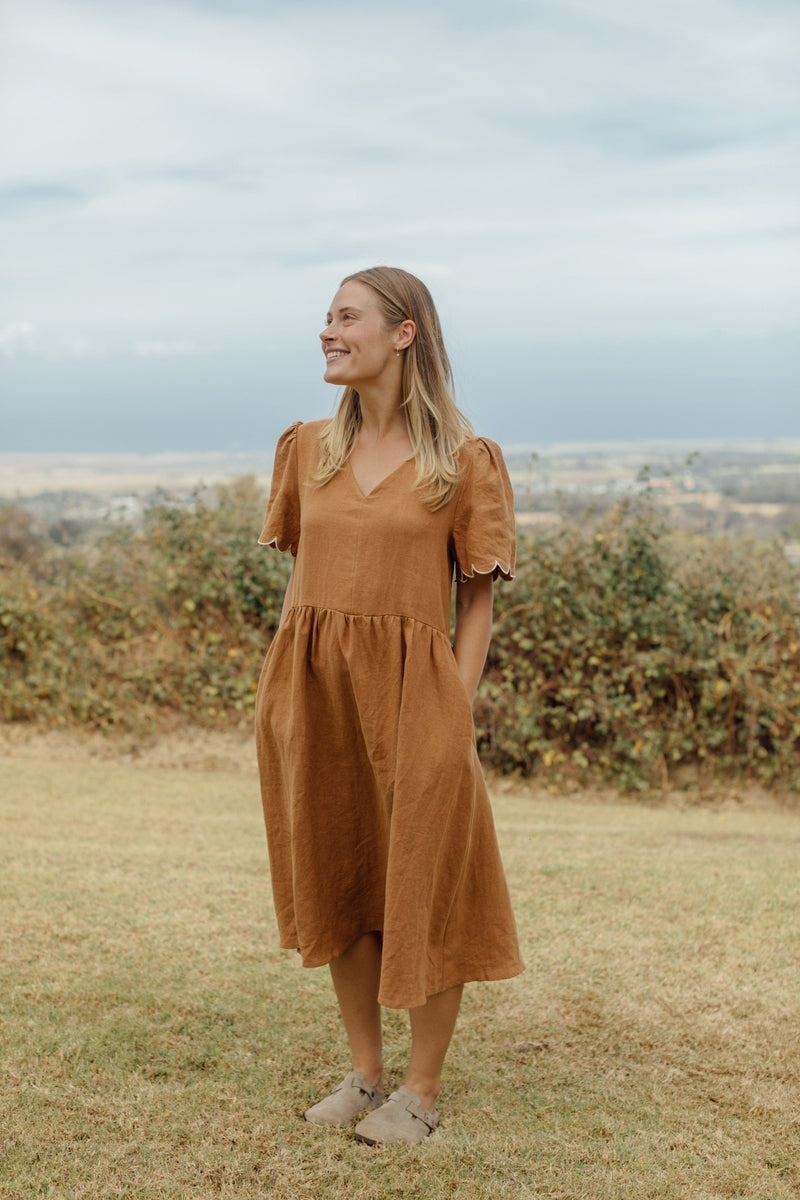 Dakota Dress - Hazelnut