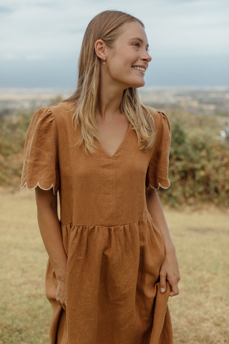 Dakota Dress - Hazelnut
