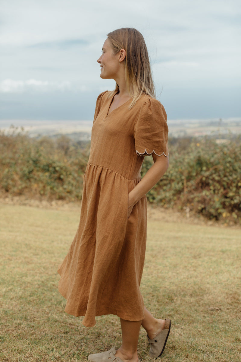 Dakota Dress - Hazelnut