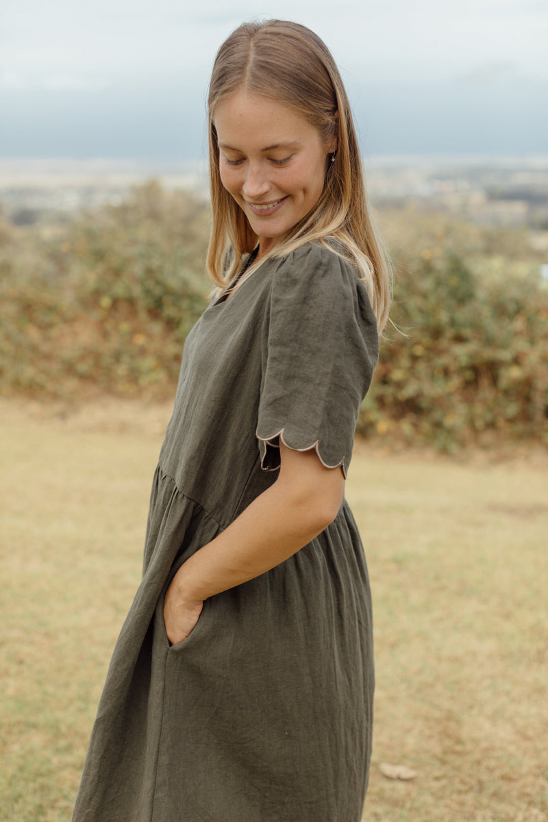 Dakota Dress - Olive