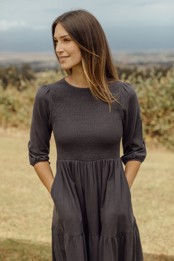 Waterford Dress - Navy