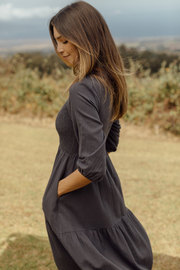 Waterford Dress - Navy