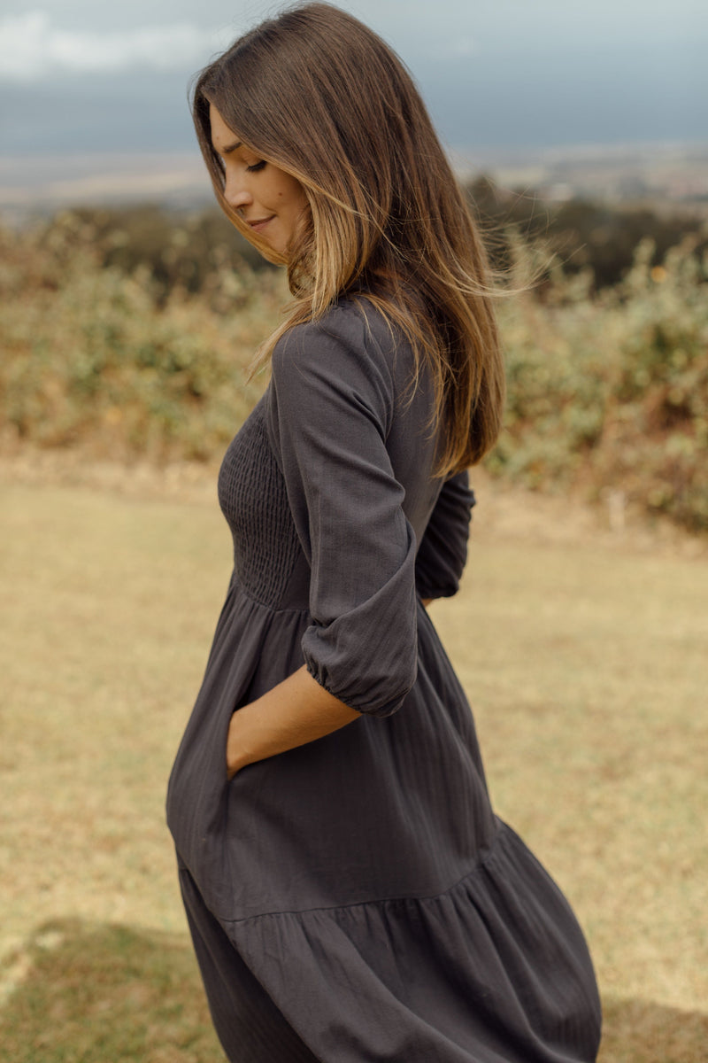 Waterford Dress - Navy