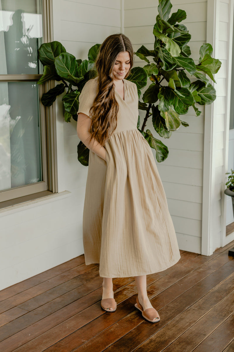 Fall River Dress - Beige