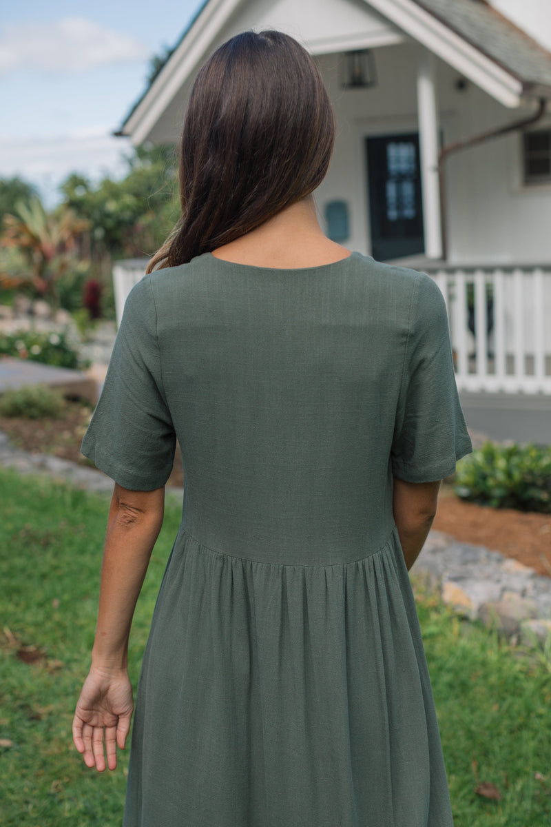 Austria Dress - Dusty Olive – Neuflora