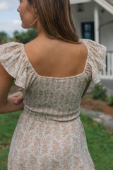 Corrine Dress - Cream Floral