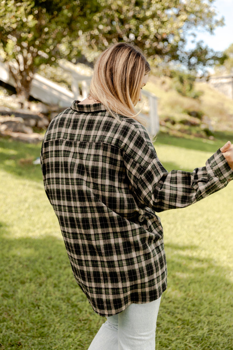 Brooks Button Down - Forest Plaid