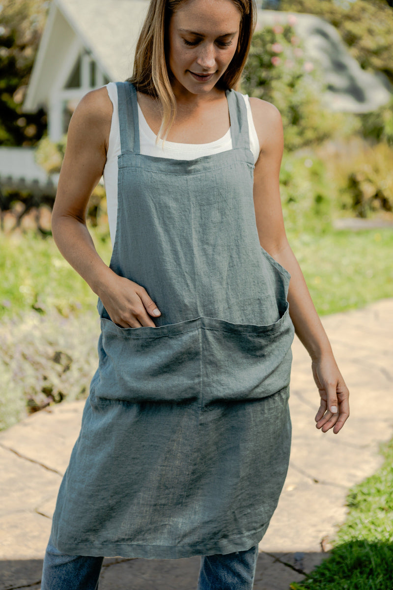 Linen Pinafore Apron