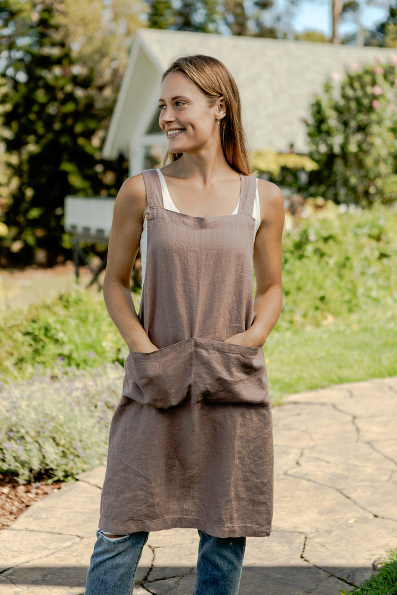 Linen Pinafore Apron