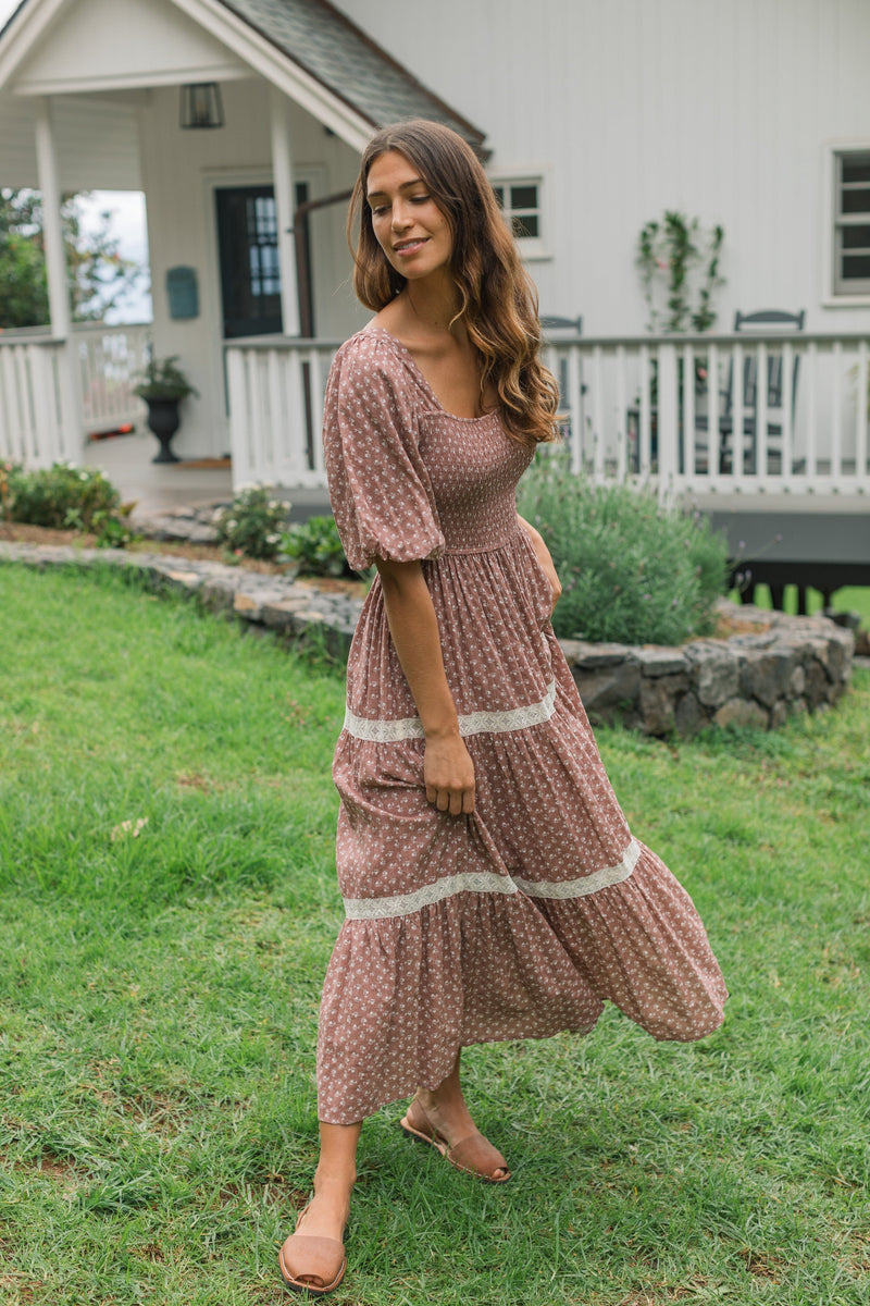 Laurawood Dress - Dusty Rose