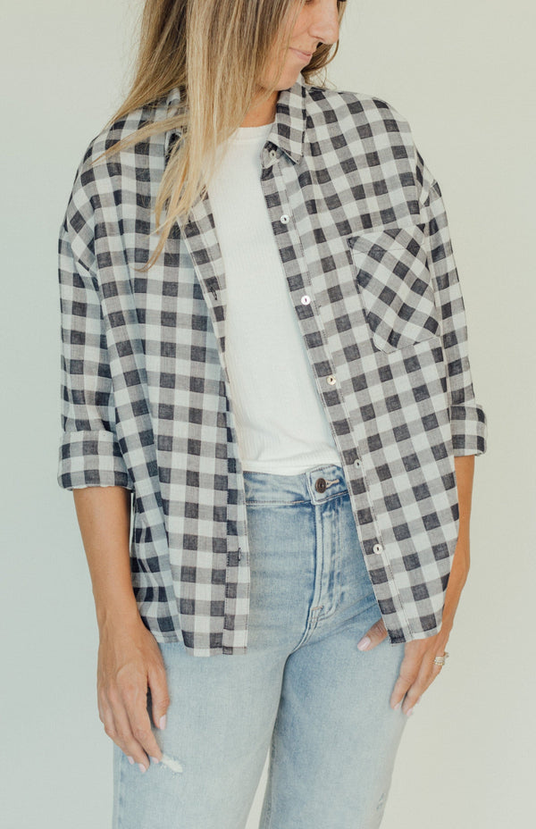 Hampton Button Down - Black