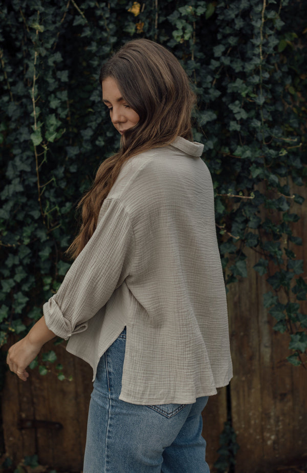 Manhattan Button Down - Cream