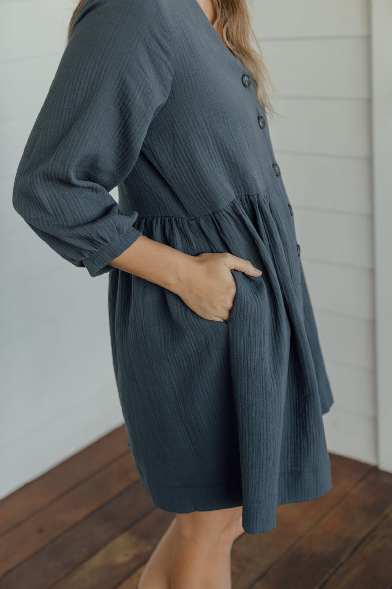 Mabel Dress - Blue