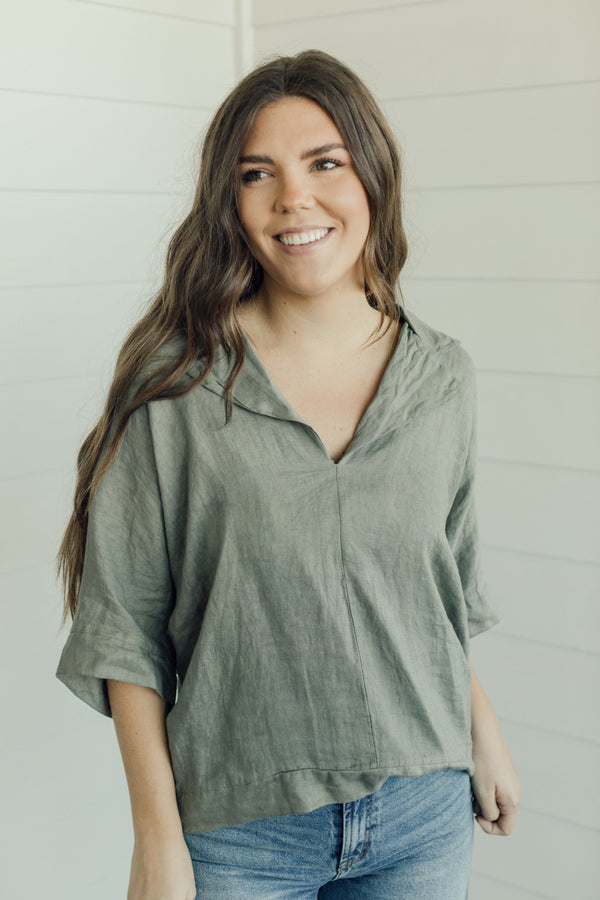 Florence Top - Olive