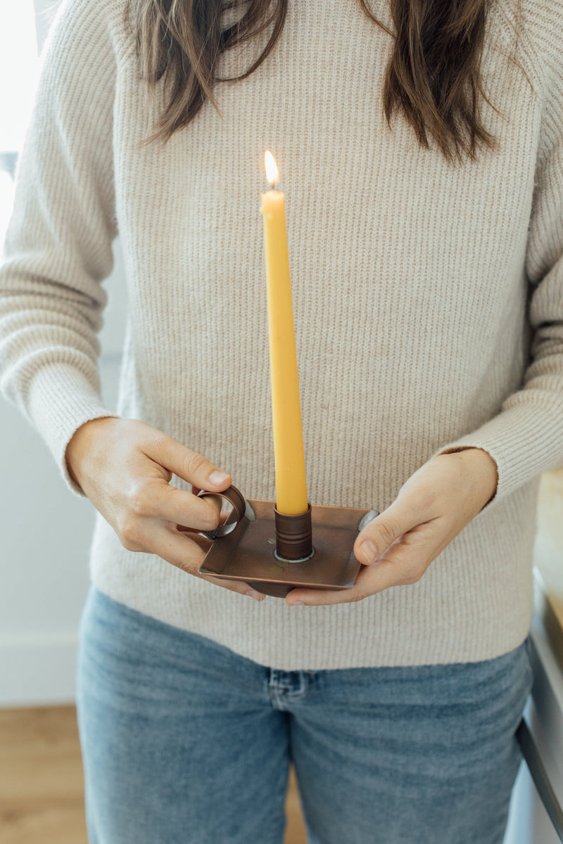 Copper Candleholder