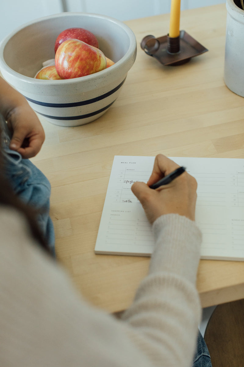 Weekly Meal Planner Notepad
