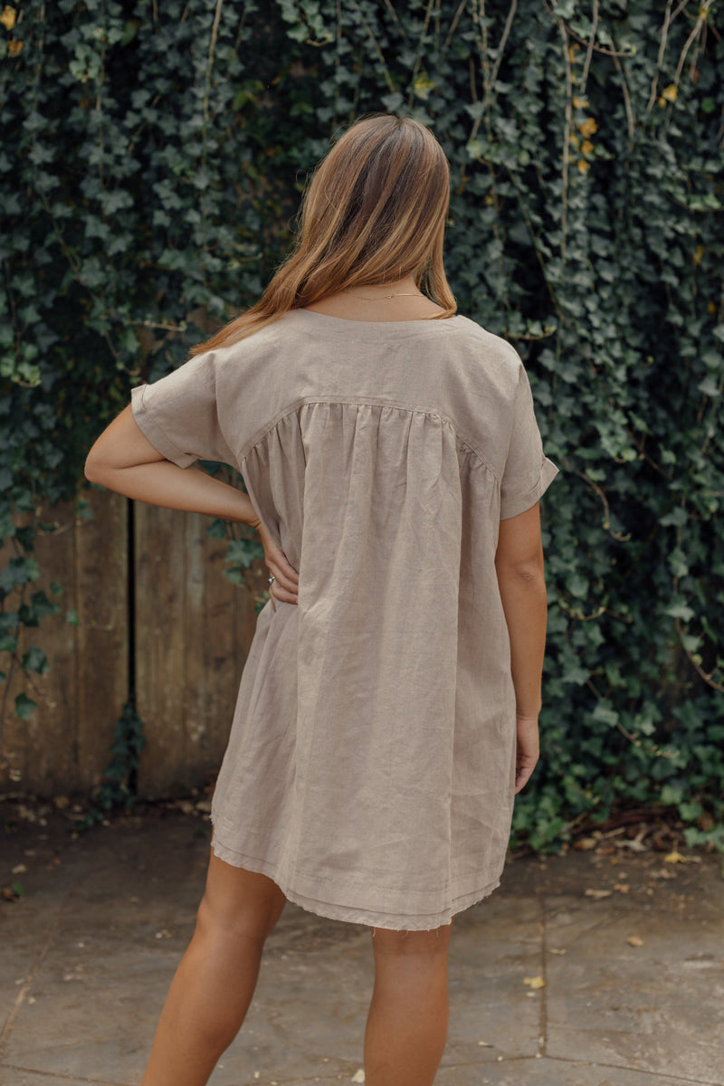 Hailey Dress - Beige