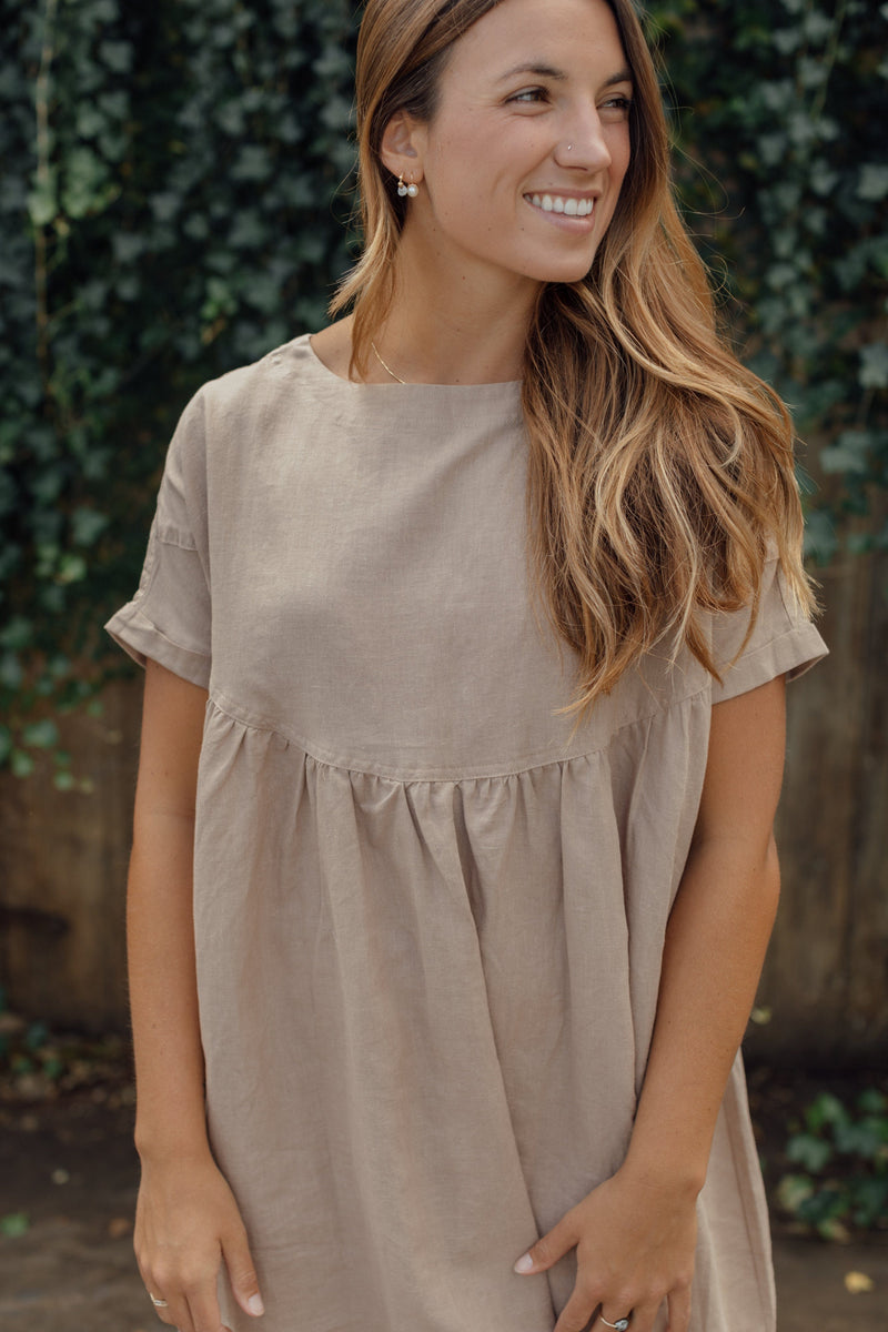 Hailey Dress - Beige