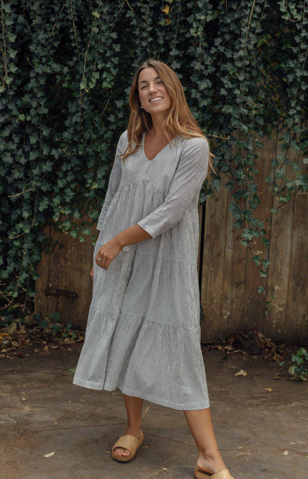 Newport Dress - Black & White