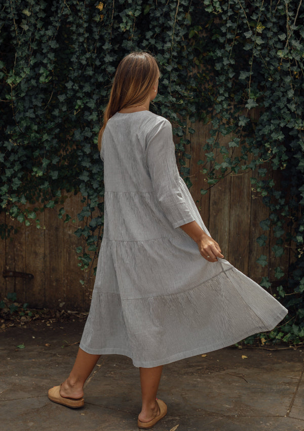 Newport Dress - Black & White