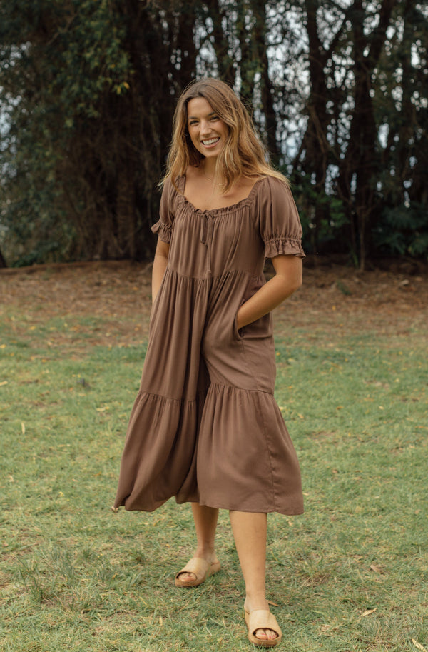 Anna Maria Dress - Brown