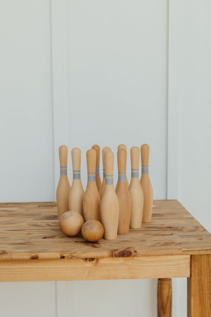 Wooden Bowling Set