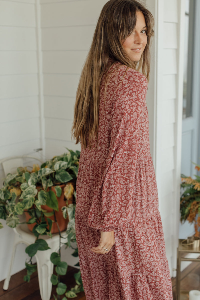 Clarington Dress - Auburn