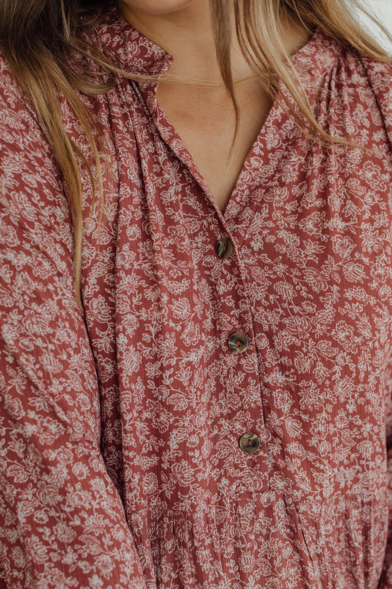 Clarington Dress - Auburn