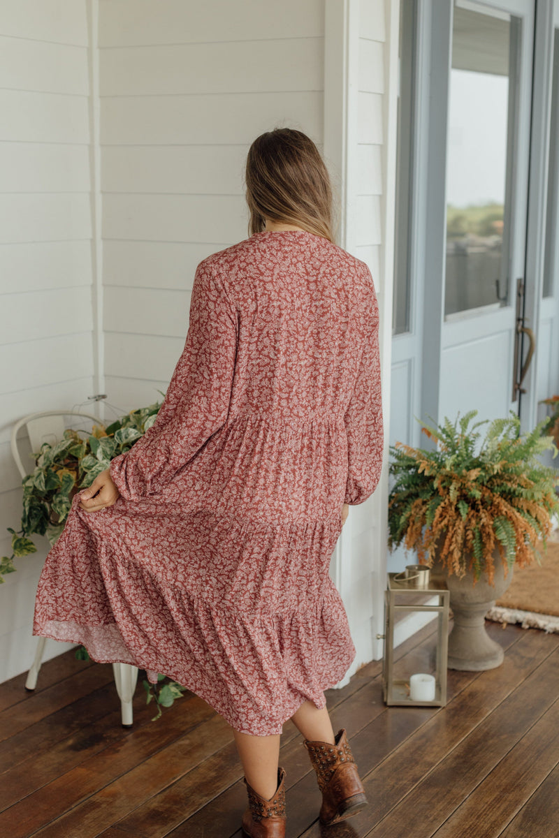 Clarington Dress - Auburn